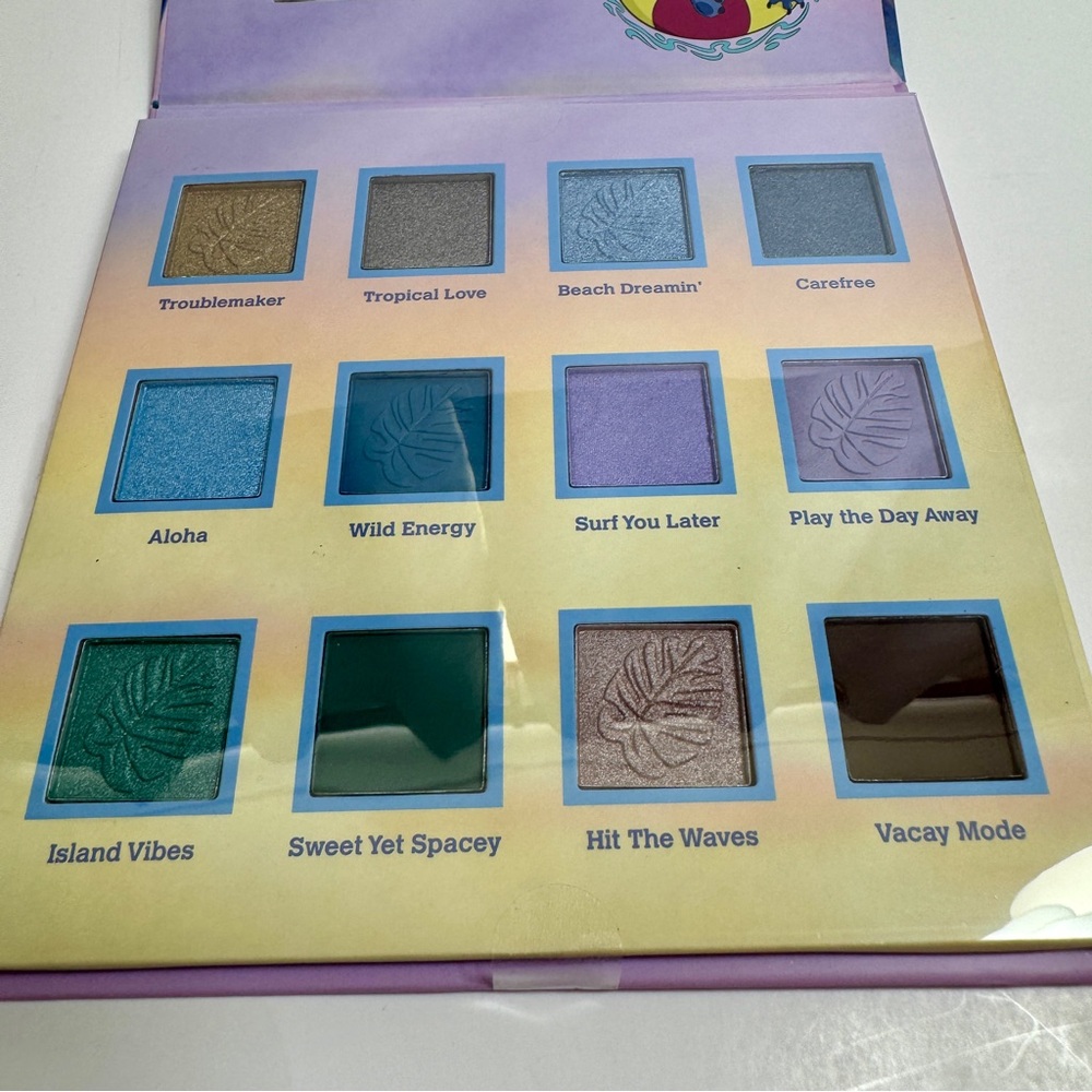 NWT. New Disney Lilo & Stitch 12 Shade Color Eyeshadow Palette - Taste Beauty.
